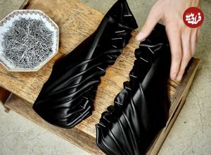 ببینید؛ مراحل تولید کفش  دست دوز  آکسفورد کلاسیک با چرم گوساله