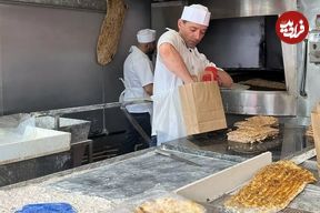عکس؛ بنر نانوایی یک شهرستان درباره اتباع جلب توجه کرد
