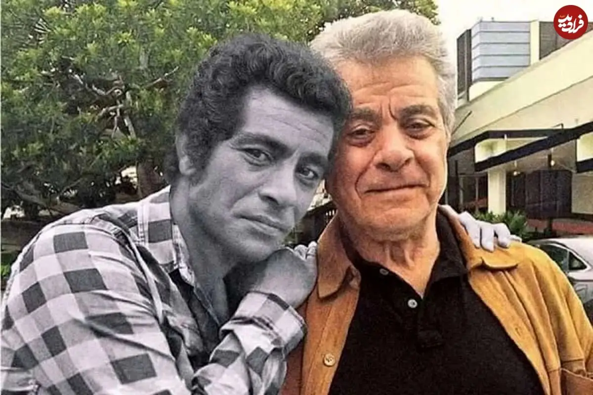 عکس| سفر در زمان؛ «بهروز وثوقی 40 ساله» در کنار آنتونی کوئین؛ سال 1356