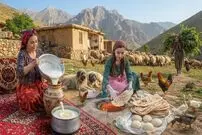 ببینید| غذای روستایی در ایران؛ پخت عدسی و نان تافتون و تهیه کره تازه