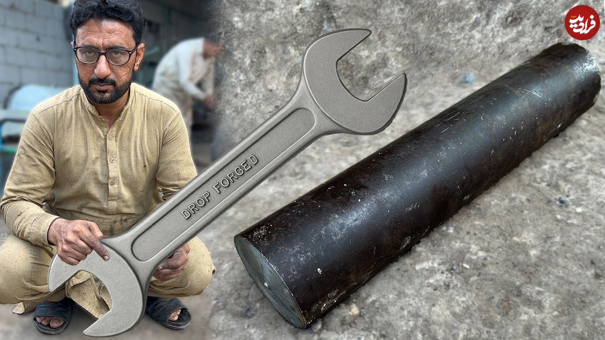 ببینید؛ نحوه ساخت آچار با استفاده از فولاد یک تکه با دستگاه CNC
