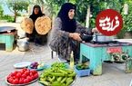 ببینید؛ غذای روستایی در ایران؛ پخت خورشت سنتی بامیه و گوجه