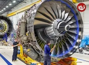 ببینید| موتور غول پیکر هواپیماهای تجاری چگونه در آمریکا تولید می شود؟