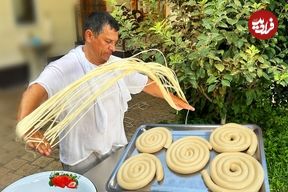 ببینید؛ غذای روستایی در ازبکستان؛ پخت لاگمن به روش یک آشپز ماهر