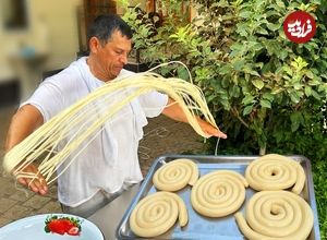 ببینید؛ غذای روستایی در ازبکستان؛ پخت لاگمن به روش یک آشپز ماهر