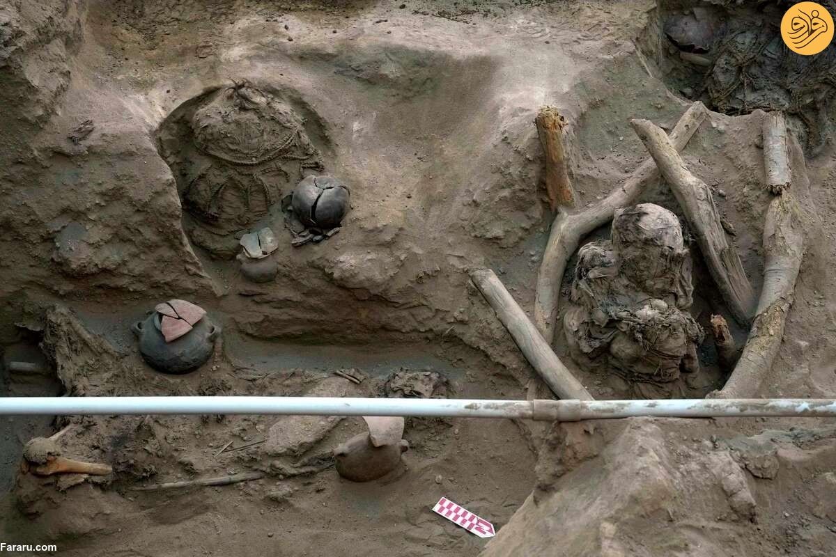 (تصاویر) کشف ۸ جسد مومیایی شده حین حفاری برای لوله کشی گاز