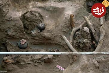 (تصاویر) کشف ۸ جسد مومیایی شده حین حفاری برای لوله کشی گاز