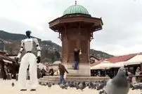 ببینید| نخستین ربات انسان‌نما در خیابان‌های سارایوو