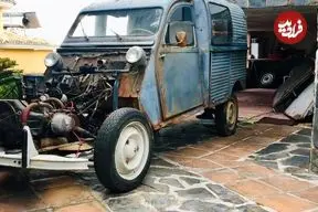 ببینید| مراحل جالب بازسازی کامل یک ژیان رها شده مدل 1963 