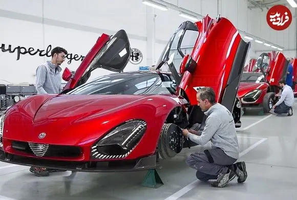 ببینید| مراحل طراحی و تولید خودروی سوپر اسپرت آلفارومئو در ایتالیا