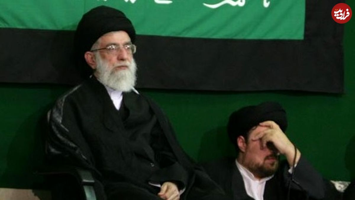 عکس؛ سفر به تاریخ؛ «نوههای امام خمینی» در مراسم عزاداری در بیت رهبری؛ سال ۱۳۸۶