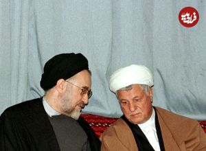 عکس؛ سفر در زمان؛ دیدار «خاتمی و لویجی اسکالفارو، رئیس جمهور ایتالیا» در رم؛ سال 77