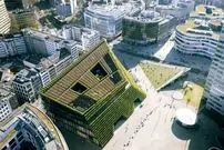 تصاویر| شاهکار معماری در آلمان؛ ساختمانی با ۸ کیلومتر دیوار سبز 