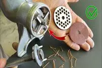 (ویدئو) یک روش تازه و ساده برای تیز کردن تیغه چرخ گوشت