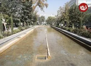 عکس| سفر زمان؛ منظرۀ زیبای «باغ میدان ارگ» در دوران ناصرالدین شاه
