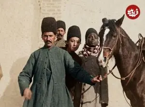 تصاویر| سفر به عصر قاجار؛ از «قاطرسواری سه‌نفره» تا «ناهار اعیانی در بیابان»