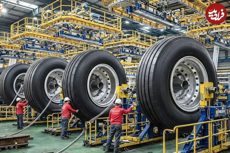 ببینید| چگونه لاستیک هواپیما ساخته می شود؟