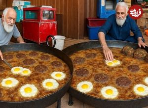 ببینید؛ غذای خیابانی در افغانستان؛ پخت محبوب ترین چپلی کباب در کابل