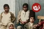 عکس| سفر زمان؛ تصویر رنگی‌شدۀ «شازدۀ خردسال قجری» و کودکان خدمتکارش