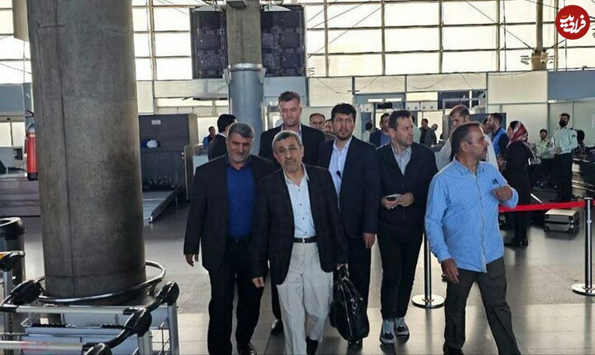( ویدیو) اولین تصاویر از احمدی‌نژاد در فرودگاه بعد از ممنوع‌الخروجی