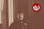 عکس| سفر زمان؛ ناصرالدین شاه و دو نفر از پیشکاران در بالاخانۀ عمارت شهرستانک