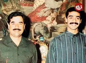 عکس| سفر در زمان؛ «عدی پسر بی رحم صدام» در جلسه با یک تاجر اماراتی؛ دهه 60