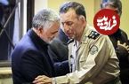 عکس؛ سفر  به تاریخ؛ «سرلشکر سلیمی، فرمانده سابق ارتش» در کنار «رهبر انقلاب» در خط مقدم؛ دهۀ 60