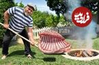 ببینید؛ غذای روستایی در آذربایجان؛ تهیه دنده کباب متفاوت در تنور زمینی 