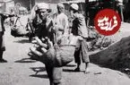 عکس| سفر زمان؛ فروشنده‌های دوره‌گرد در یکی از خیابان‌های «رشت» در دوران ناصرالدین شاه