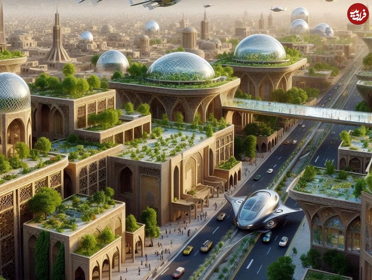 تصویرسازی جالب هوش مصنوعی از شهر «یزد» در سال 3024