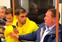 ببینید؛ واکنش جالب روس‌ها به توهین و حمله یک بازیگر به یک ایرانی داخل مترو!