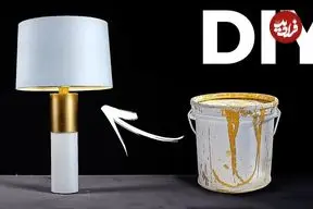 ببینید| آموزش ساخت یک چراغ خواب زیبا با سطل پلاستیکی رنگ