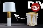 ببینید| آموزش ساخت یک چراغ خواب زیبا با سطل پلاستیکی رنگ