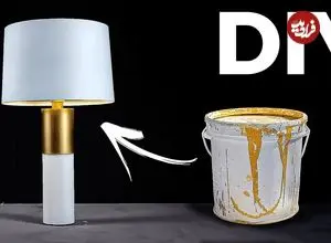 ببینید| آموزش ساخت یک چراغ خواب زیبا با سطل پلاستیکی رنگ