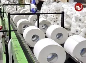 ببینید| فرآیند تولید دستمال توالت در کارخانه ای در کره جنوبی