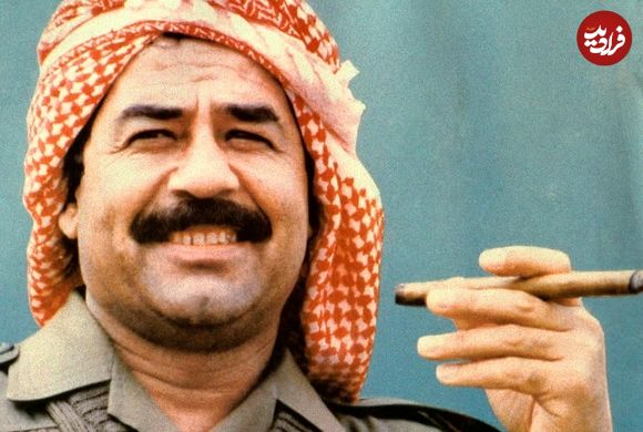 عکس| سفر به تاریخ؛ «صدام» 25 ساله در حال نشانه رفتن «اسلحه» به سمت نامزدش «ساجده»