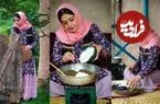 ببینید| غذای روستایی در ایران؛ برداشت بادمجان از مزرعه و تهیه کشک بادمجان با آن