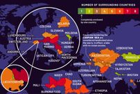 کشورهای محصور در خشکی که هیچ راهی به دریا ندارند + اینفوگرافی