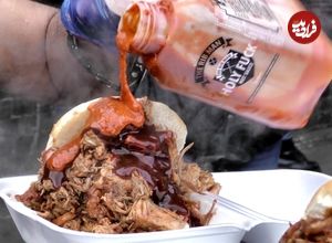 ببینید| غذای خیابانی در انگلستان؛ کباب دنده و ساندویچ های غول پیکر در لندن