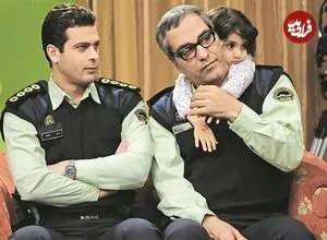 عکس| سفر به گذشته؛ «پژمان بازغی و مهران مدیری» در پشت صحنه سریال مرد هزار چهره؛ سال 87