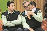 عکس| سفر به گذشته؛ «پژمان بازغی و مهران مدیری» در پشت صحنه سریال مرد هزار چهره؛ سال 87