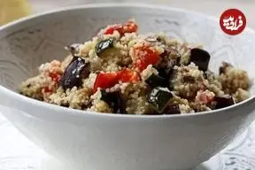 خوراک باقلا و بادمجان یونانی؛ یک وعده سبک و پرعطر