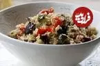 خوراک باقلا و بادمجان یونانی؛ یک وعده سبک و پرعطر