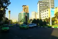 عکس| سفر به تهران قدیم؛ تصویر هوایی از میدان فاطمی و ساختمان وزارت کشور؛ سال 55