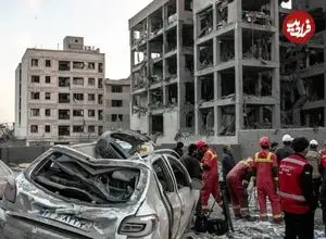 تصاویر| تخریب منازل مسکونی در محدوده رسالت تهران در پی حملات هوایی