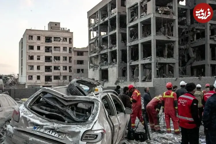 تصاویر| تخریب منازل مسکونی در محدوده رسالت تهران در پی حملات هوایی