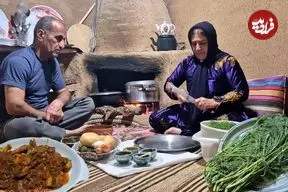 ببینید| غذای روستایی در ایران؛ پخت شوید پلو با مرغ سرخ شده در روستا