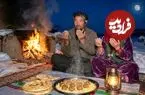 ببینید| غذای روستایی در افغانستان؛ پخت کوفته با مرغ روی آتش برای افطار