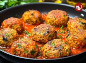 ببینید؛ طرز تهیه کوفته بادمجان با تن ماهی و سس گوجه توسط آشپز ایتالیایی