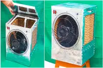 (ویدئو) یک روش ساده برای ساخت کولر آبی با باتری 12 ولتی 